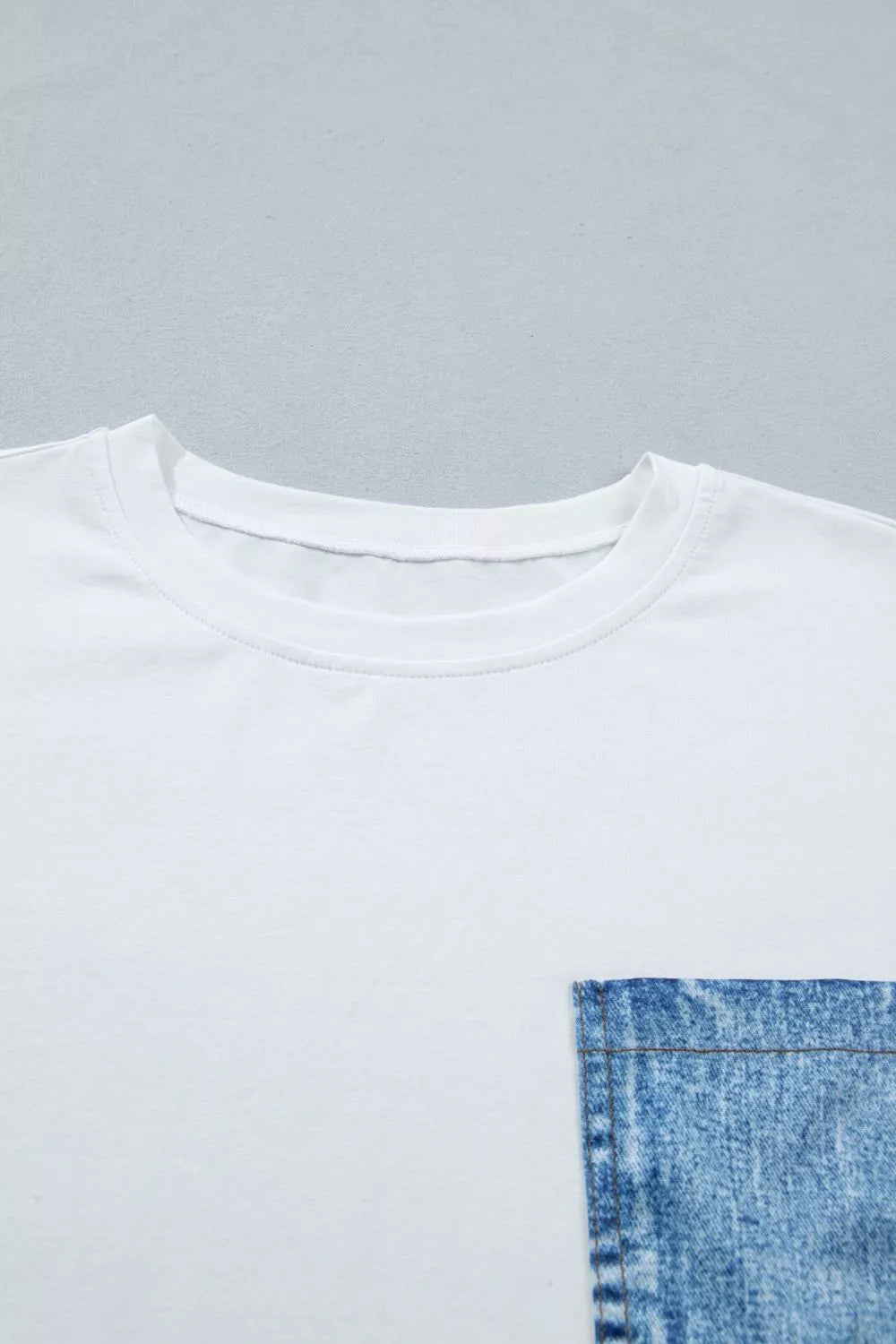 Denim Pocket Patch Oversized T-Shirt