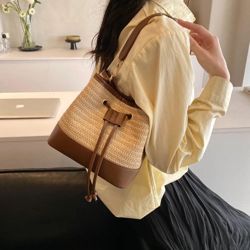 Woven Bucket Bag