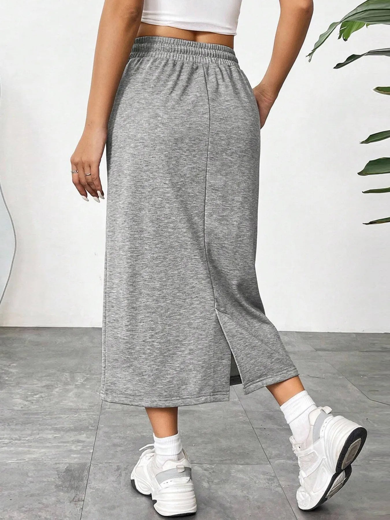 Casual Comfort Drawstring Skirt