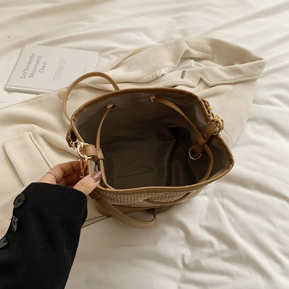 Woven Bucket Bag