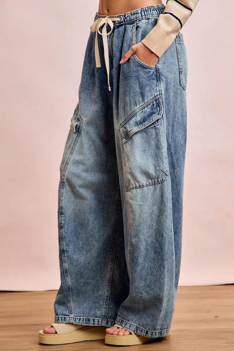 Baggy Barrel Cargo Jeans
