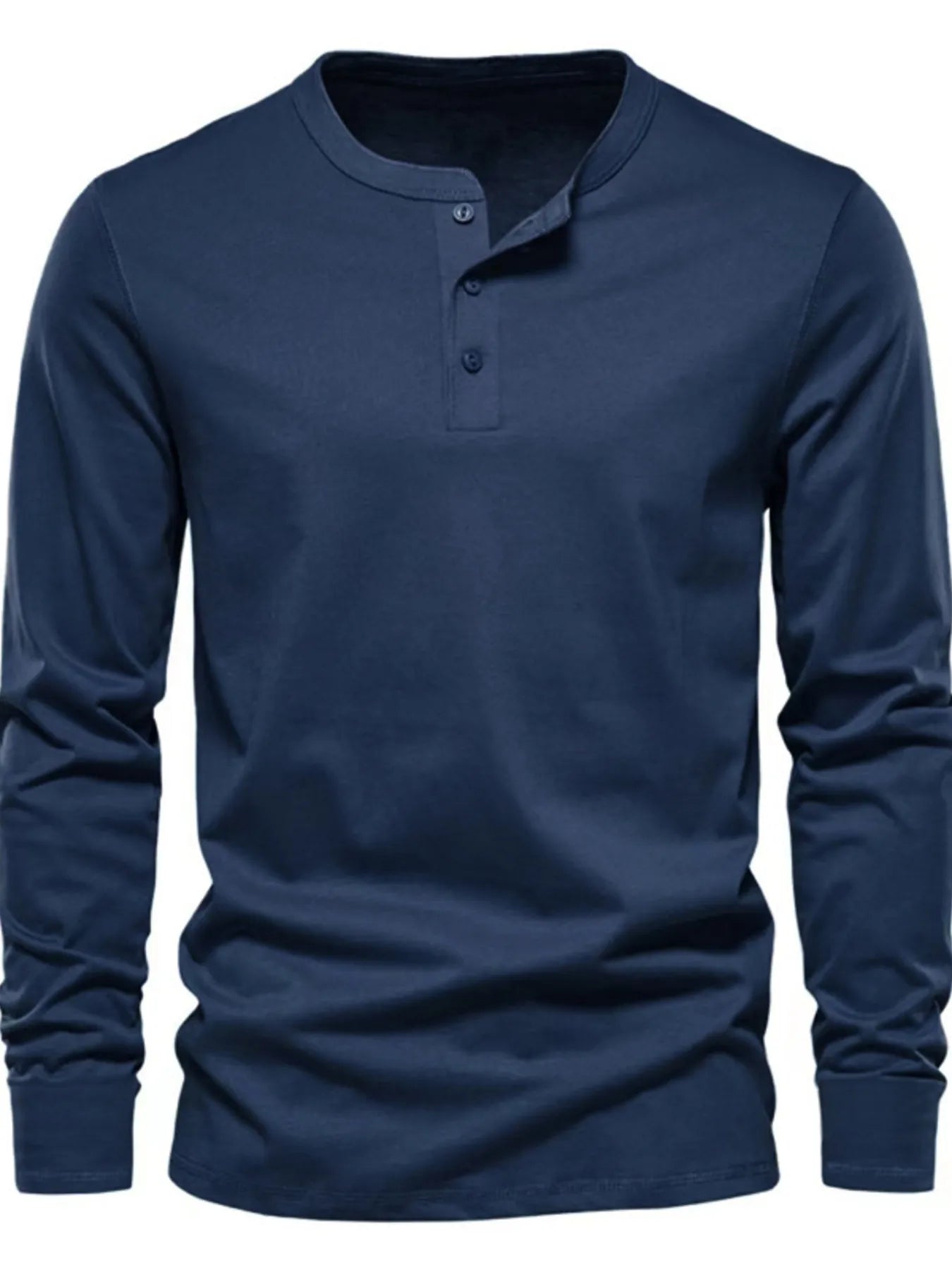 Men's Long Sleeve Henley T-Shirt