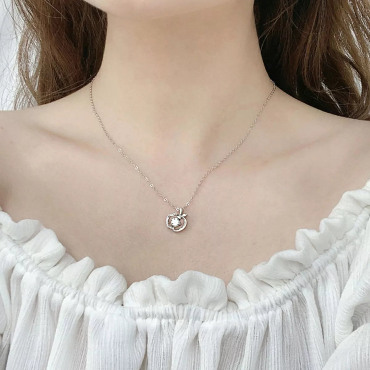 Apple Pendant Necklace