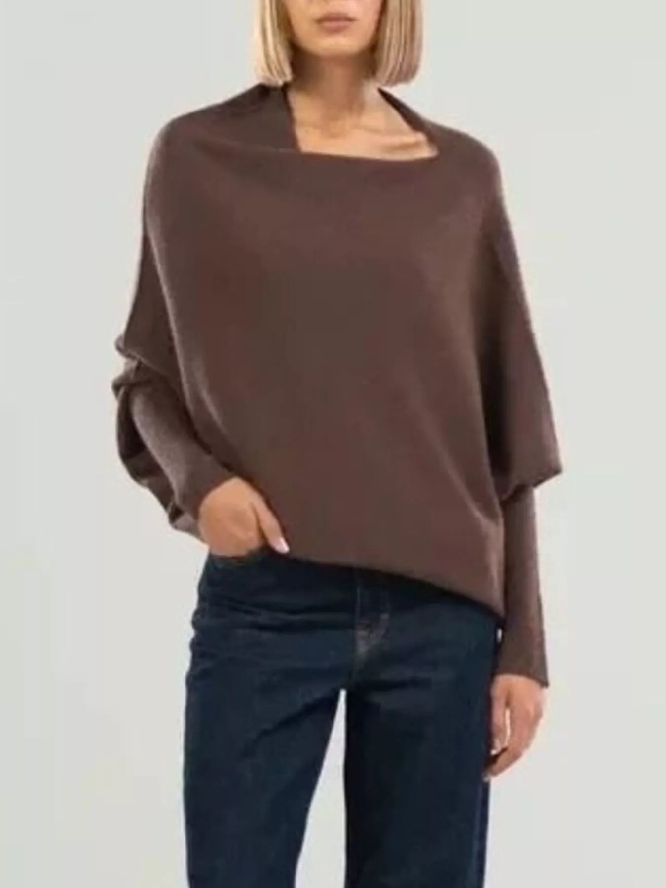 Relaxed Drape Knit Shawl