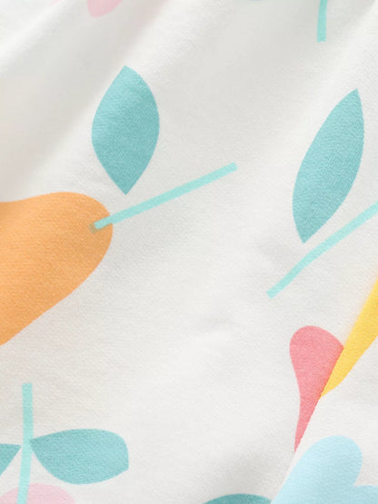 Tulip Print Tee and Shorts Set - Detail View 5