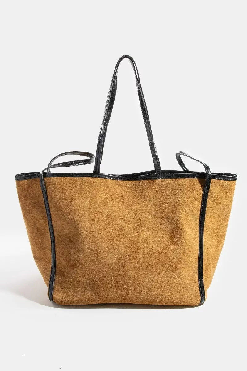 Slouchy Suede Tote Bag