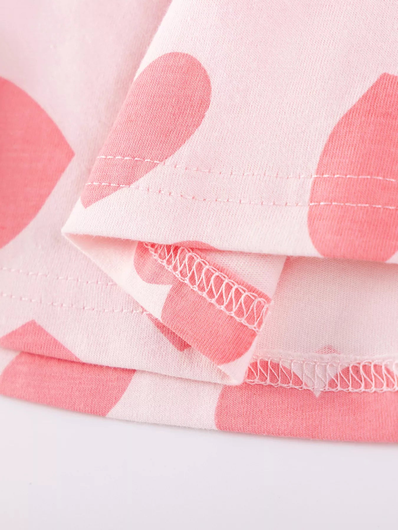 Girl's Heart Print Dress - Detail View 4