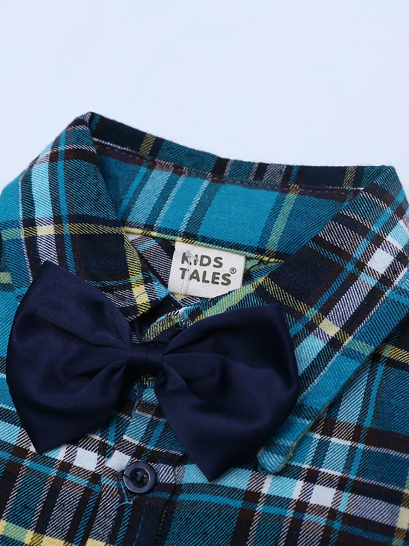 Boy's Plaid Shirt and Jeans Outfit Set