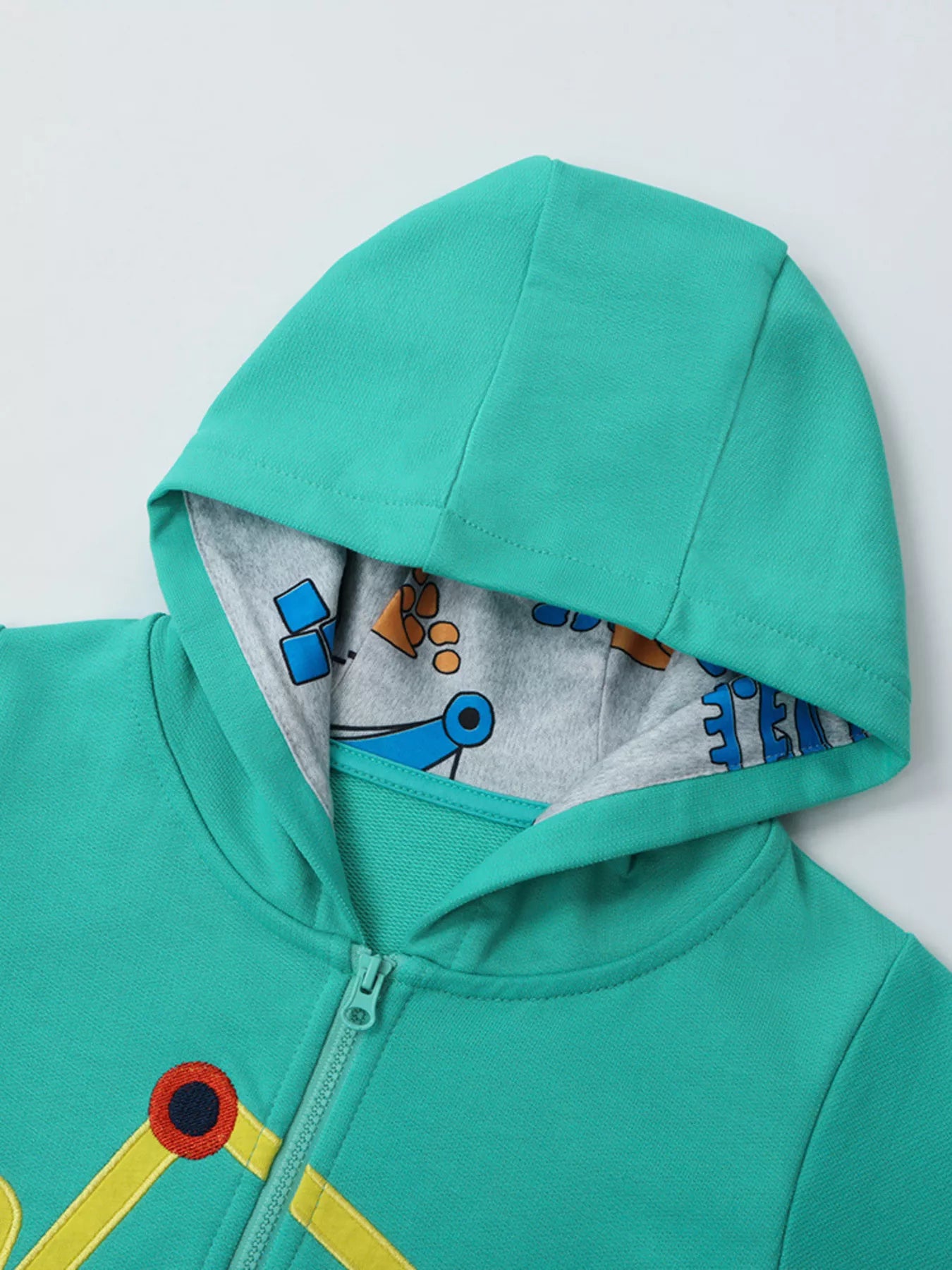 Children's Construction Zip-Up Hoodie