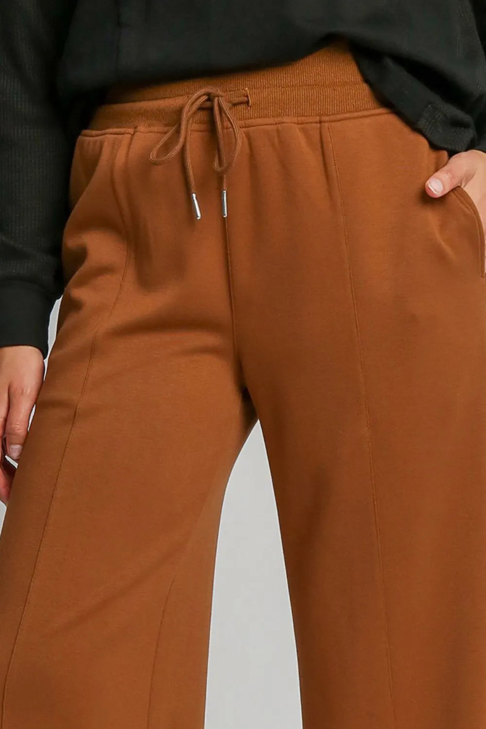 Wide Leg Pants with Pockets - Side View