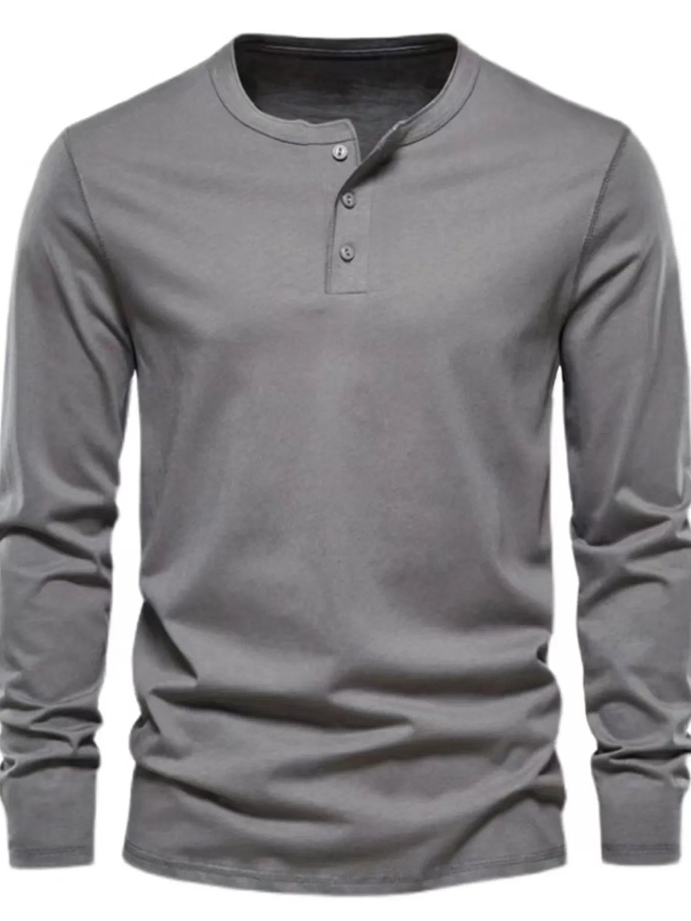 Men's Long Sleeve Henley T-Shirt