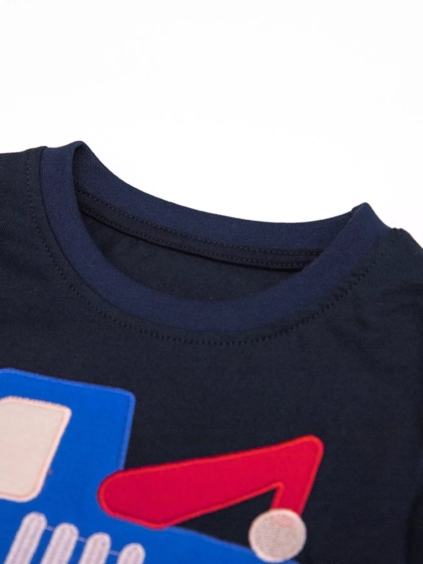 Children's Truck Applique Long Sleeve Top and Pants Set