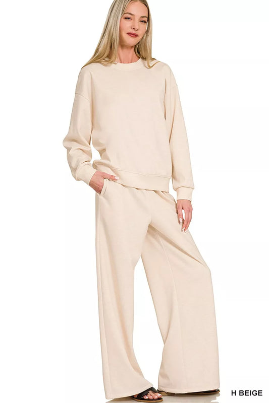 Scuba Crewneck Pullover and Pants Set - Back View