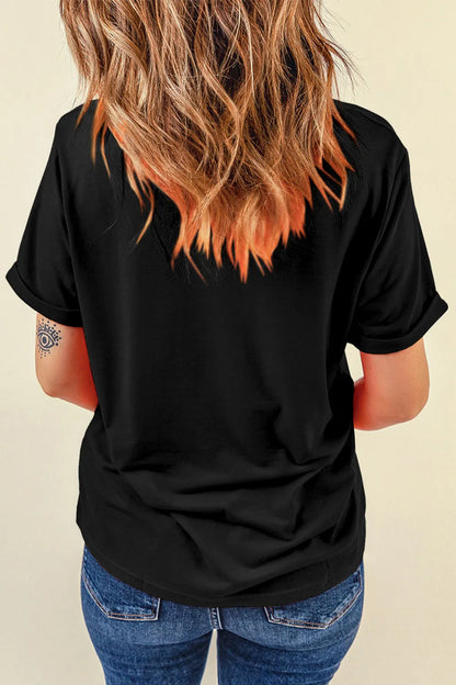 Women's Rhinestone Flag Tee - Detail View 4