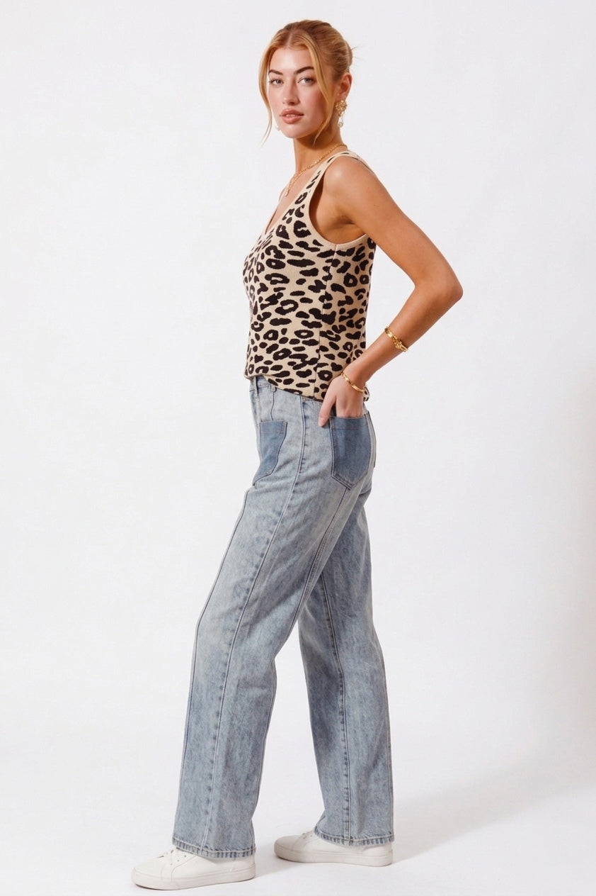 Leopard Print Tank Top