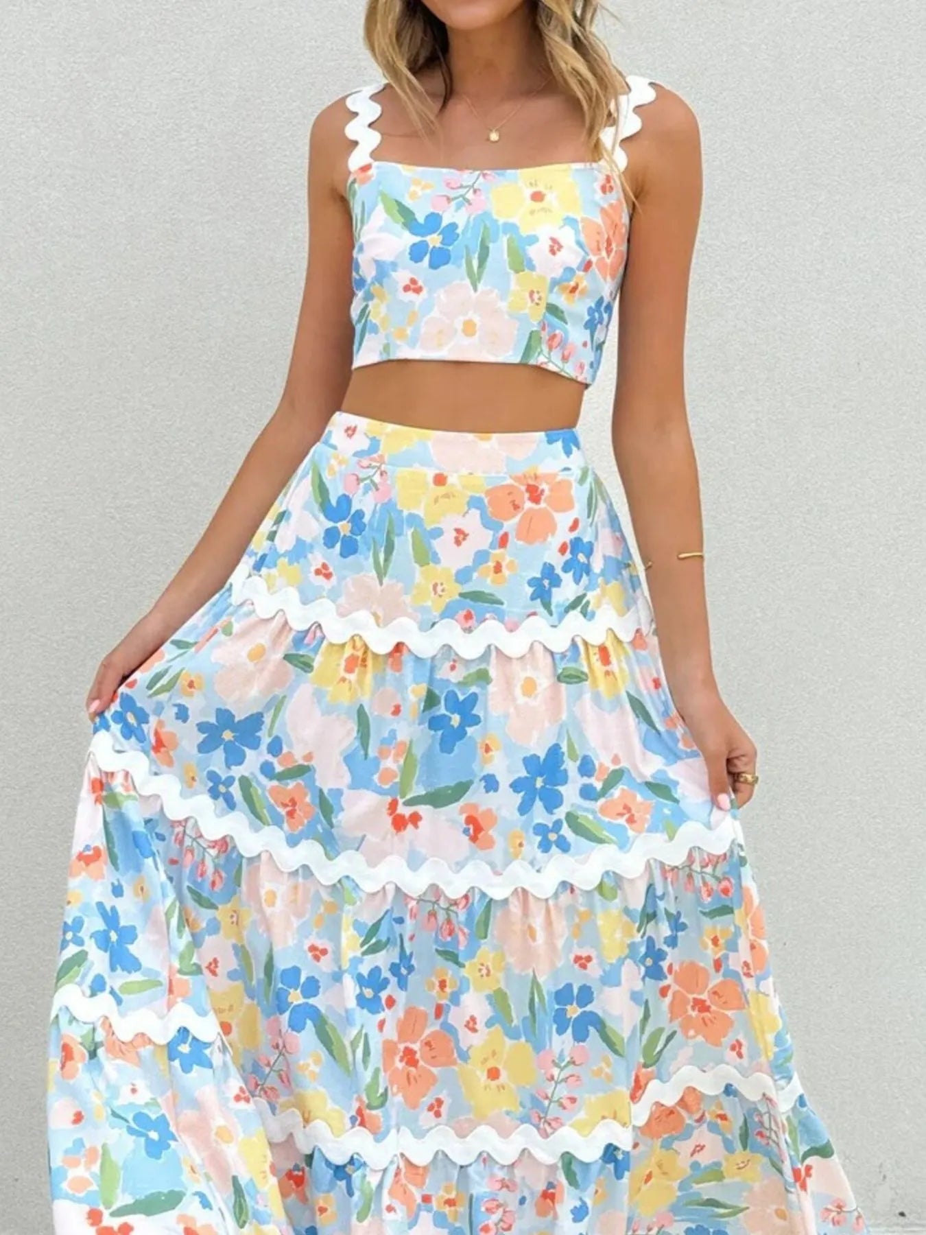 Sugar Bloom Cami and Maxi Set