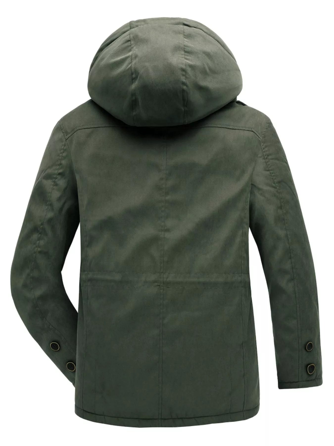 Men’s Fleece-Lined Utility Hooded Jacket