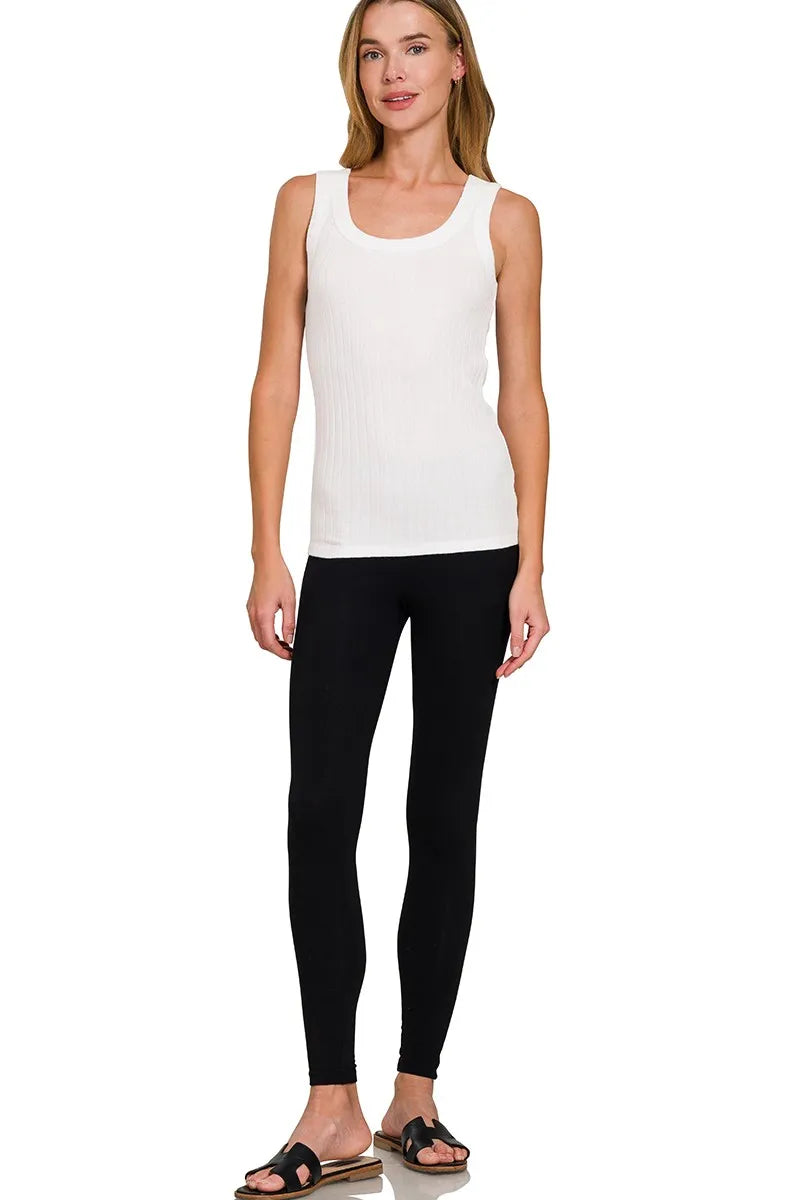 Melange Rib Tank Top