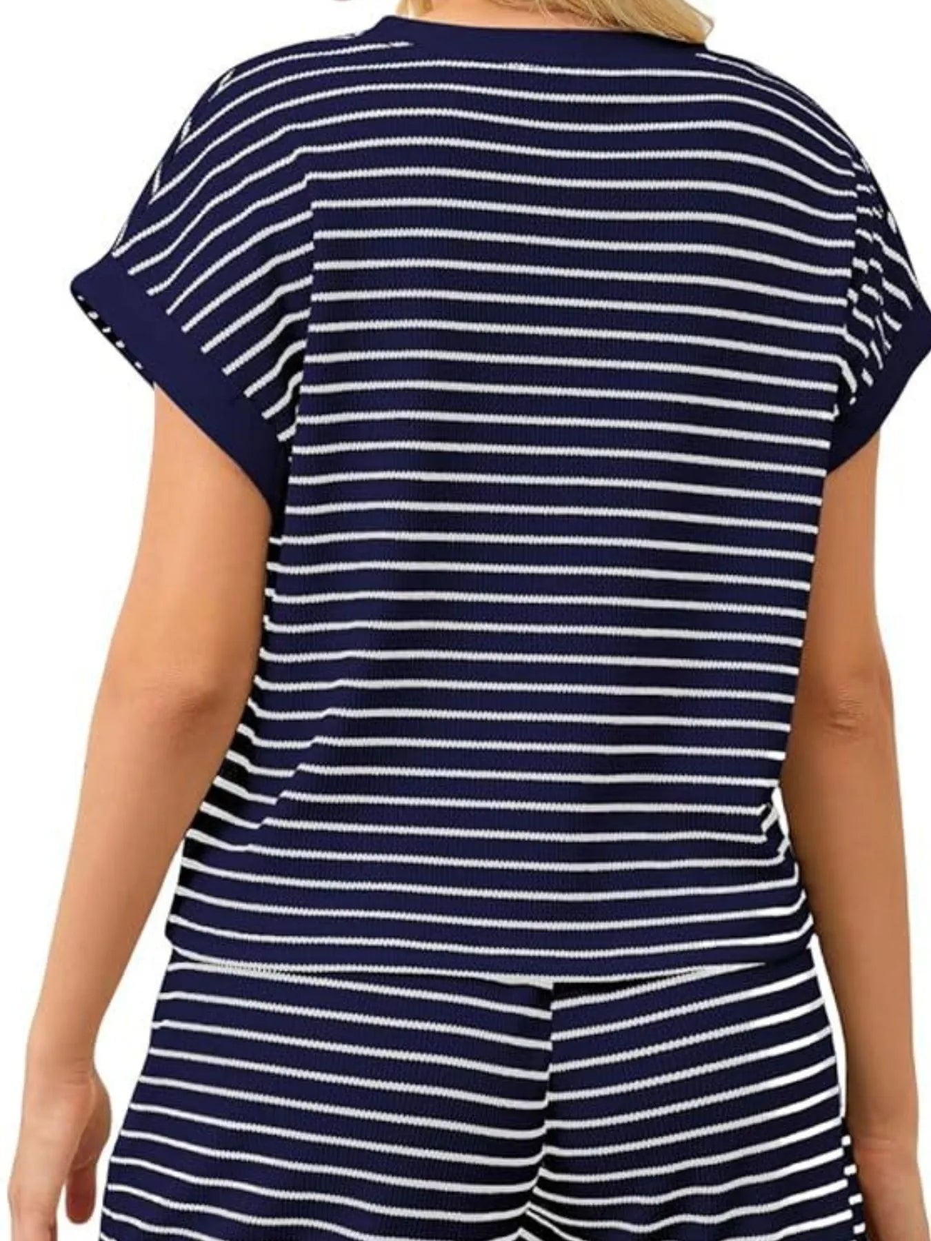 So Striped T-Shirt and Shorts Set