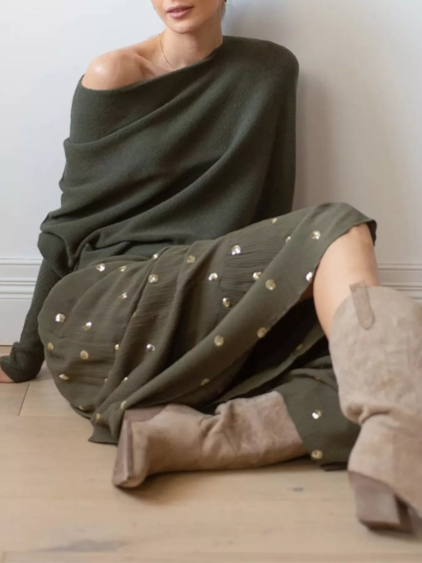 Relaxed Drape Knit Shawl