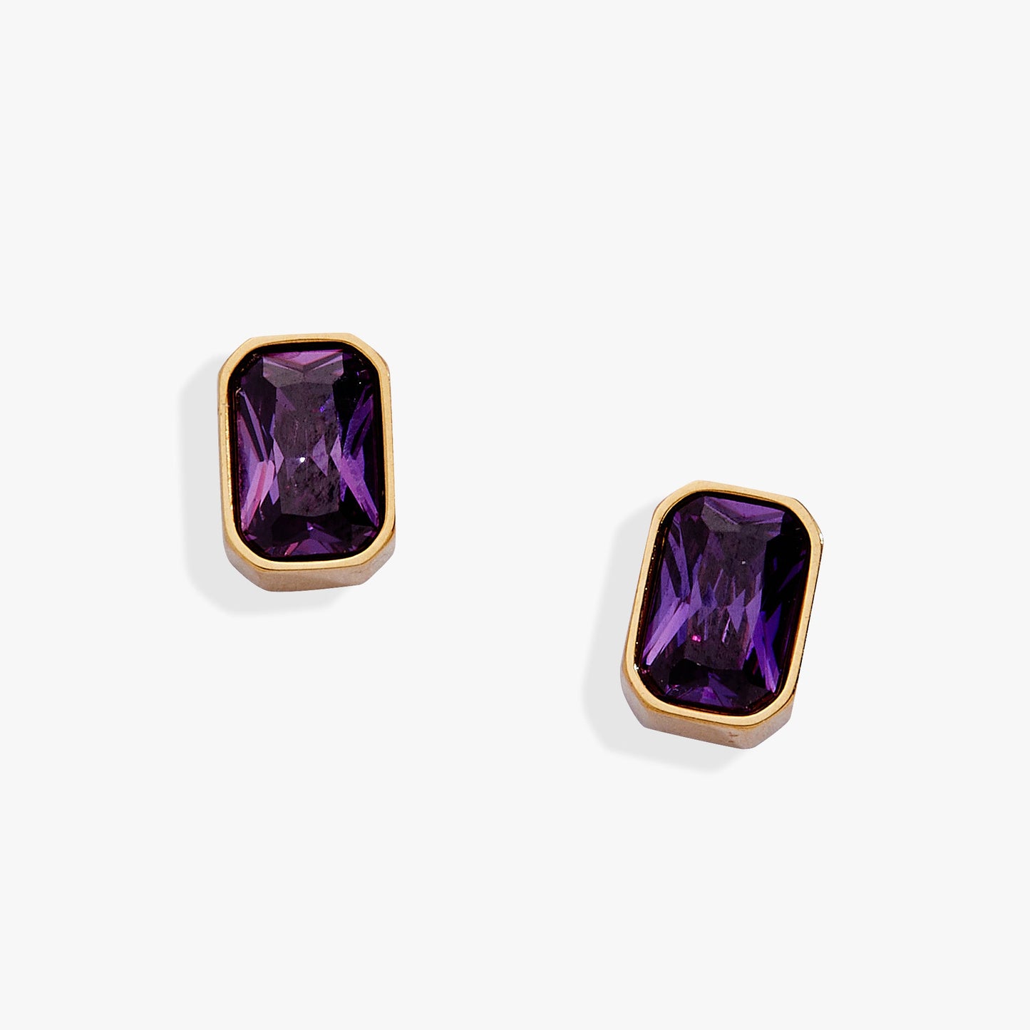 Amethyst February Birthstone Stud Earrings - Alex and Ani