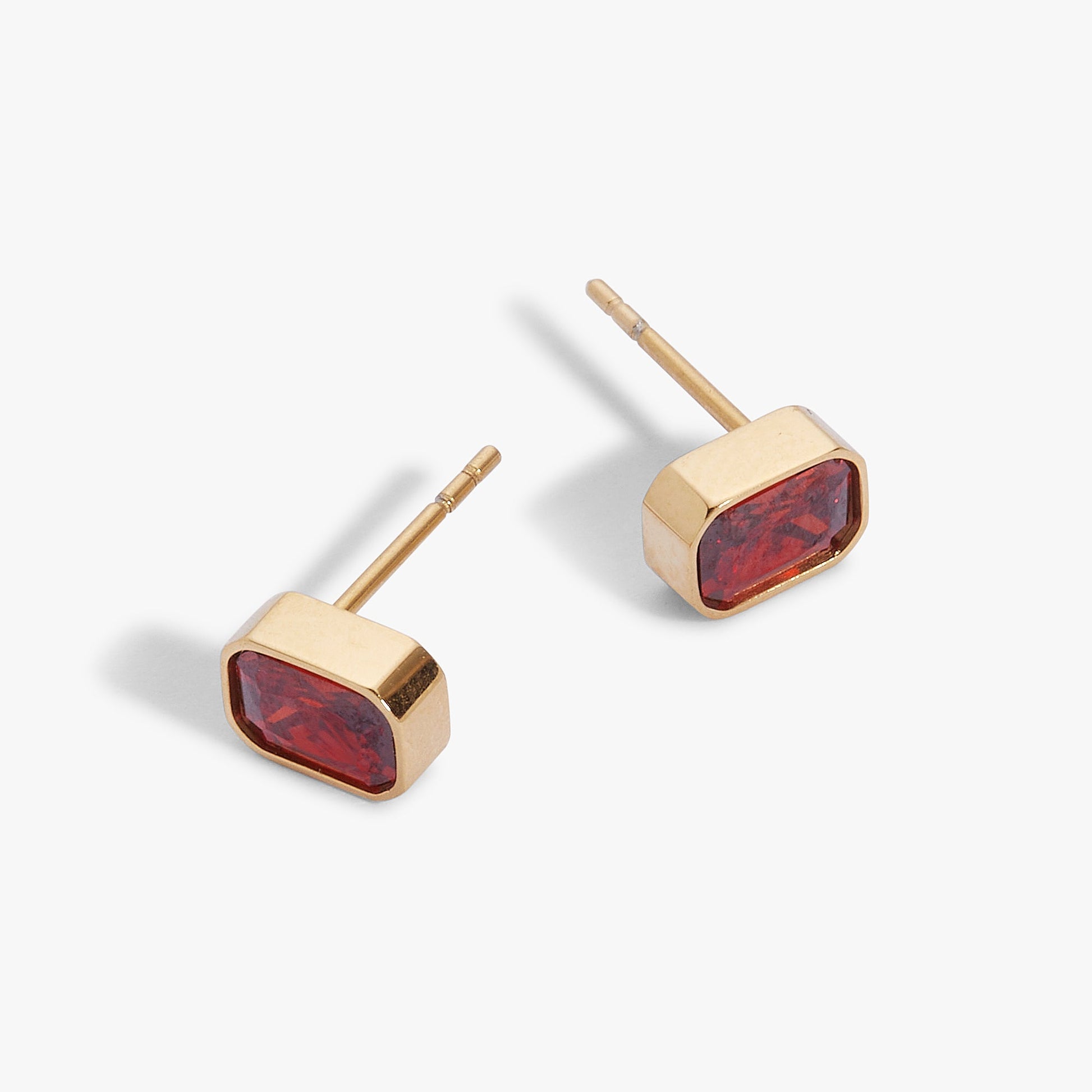 January Birthstone Stud Earrings - Alex and Ani - Side View