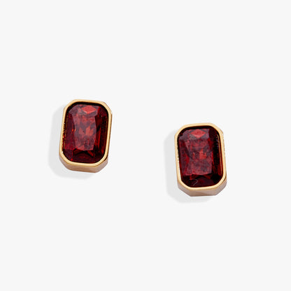 January Birthstone Stud Earrings - Alex and Ani - Front View