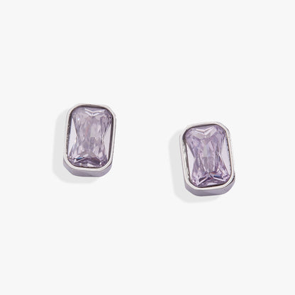 June Birthstone Stud Earrings - Alex and Ani - Side View