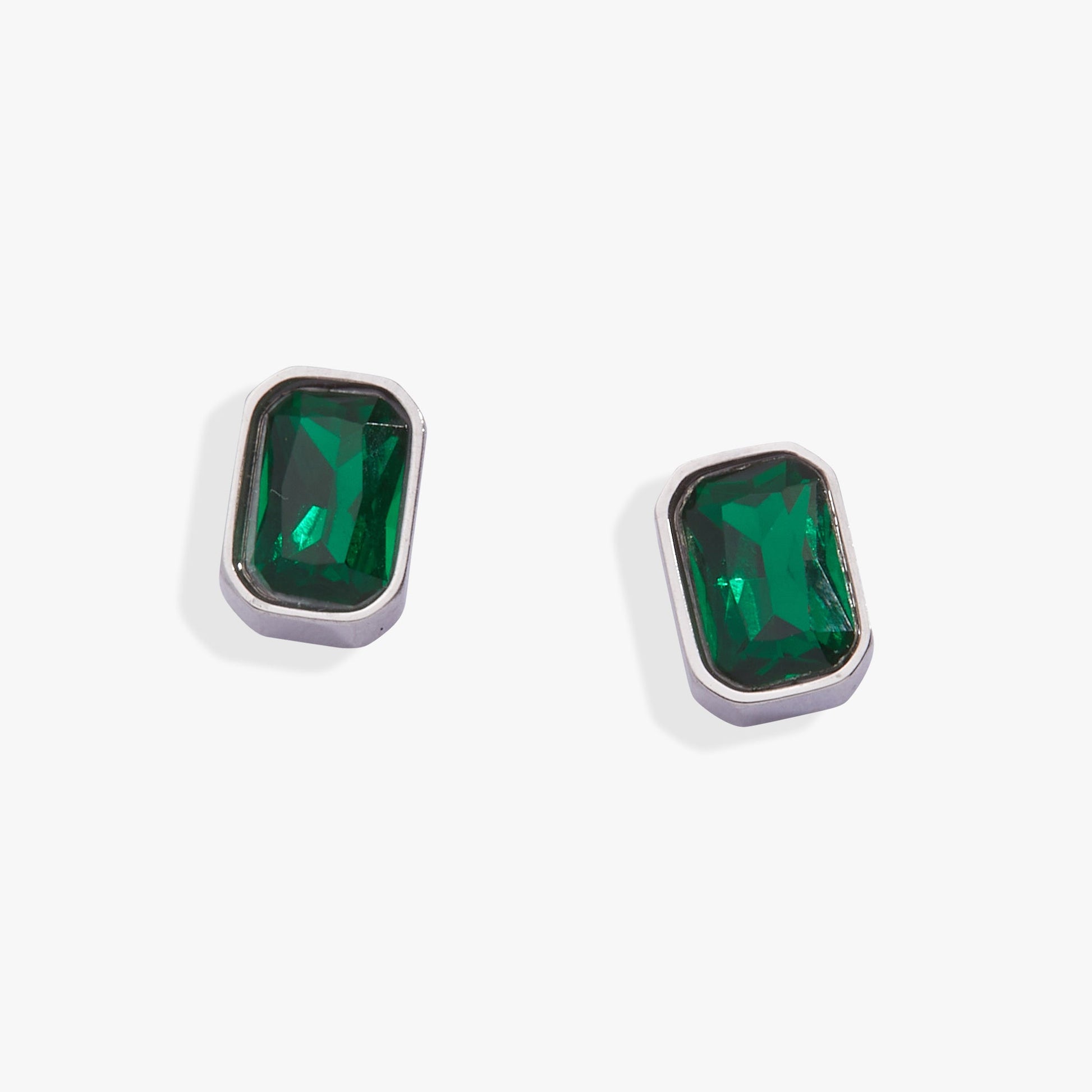 May Birthstone Stud Earrings - Alex and Ani - Side View