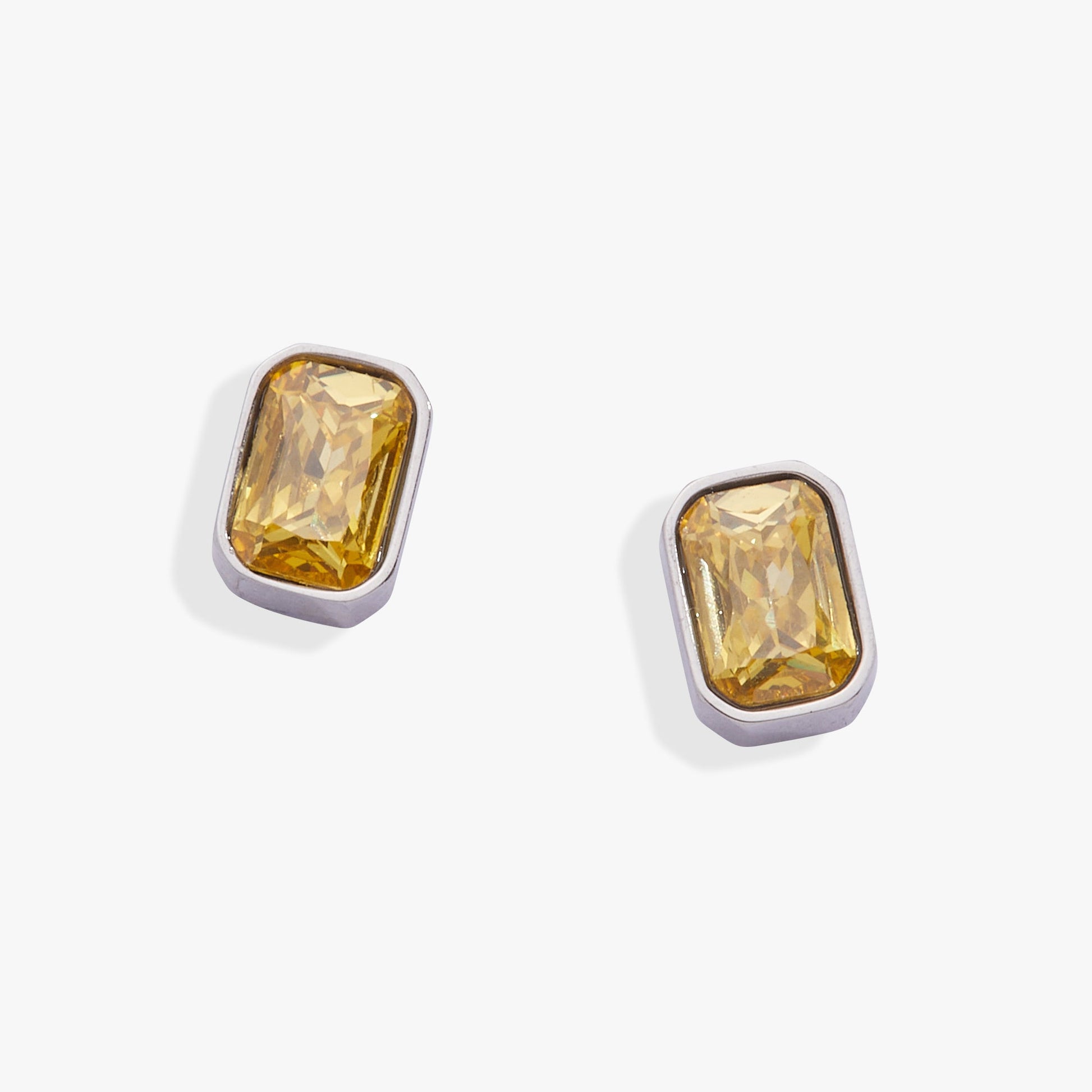 November Birthstone Stud Earrings - Alex and Ani - Side View