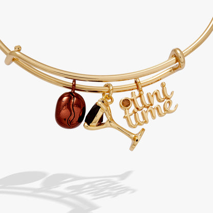 Espresso Martini Multi Charm Bangle - Alex and Ani - Side View