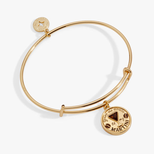 "You’re The Espresso To My Martini" Charm Bangle - Alex and Ani - Front View
