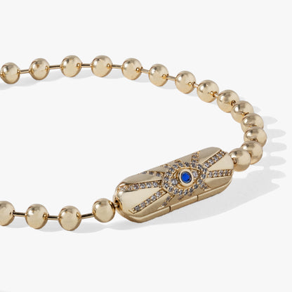 Evil Eye Barrel Closure Bracelet - Alex and Ani