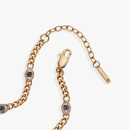 Evil Eye Curb Chain Inline Bracelet - Alex and Ani
