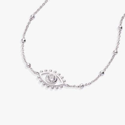 Evil Eye Inline Bracelet - Alex and Ani - Side View