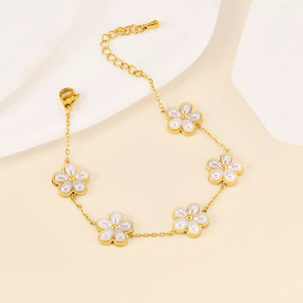 18K Gold-Plated Flower Jewelry Set