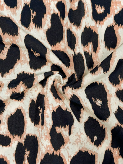 Leopard Print Wrap Midi Dress - Detail View 9