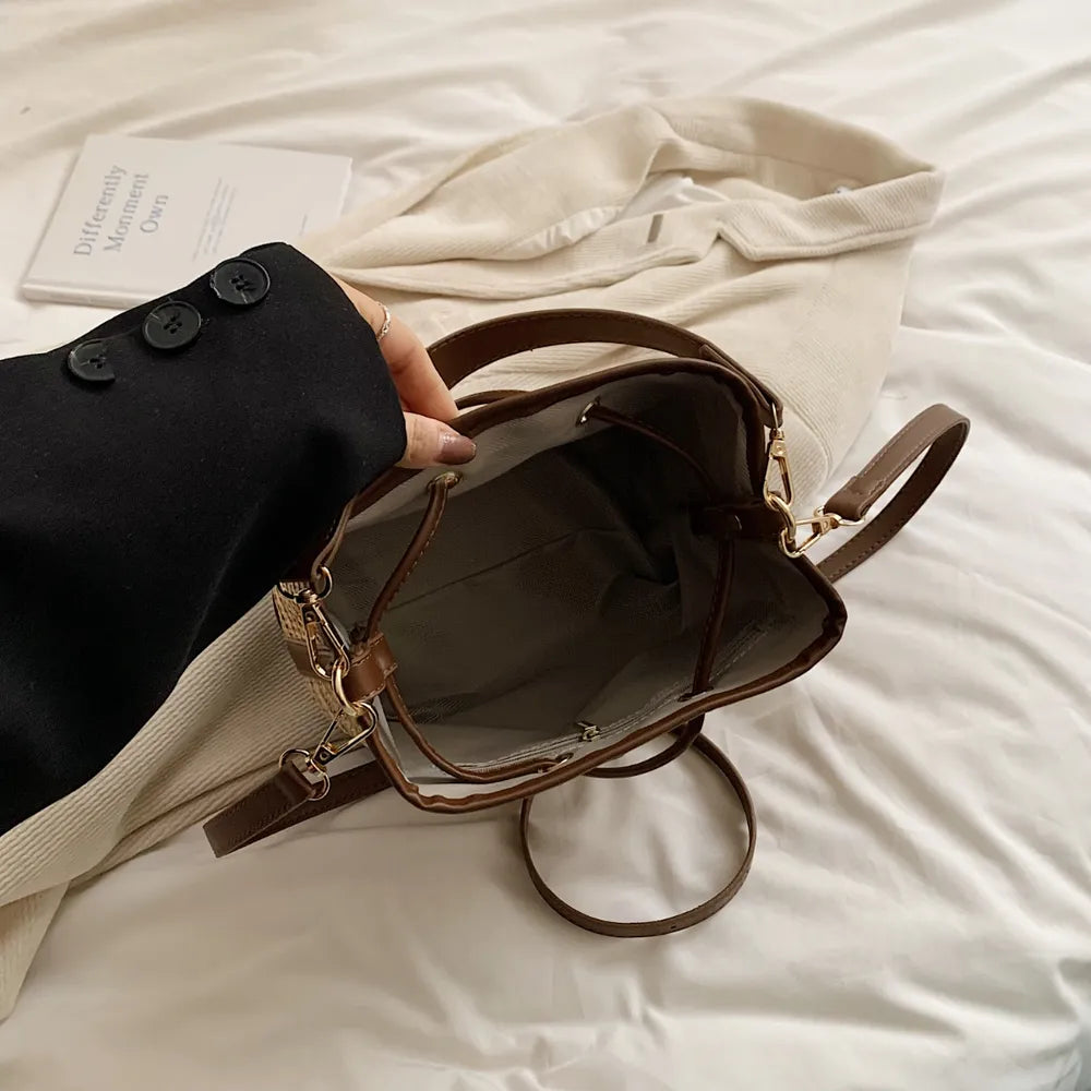 Woven Bucket Bag