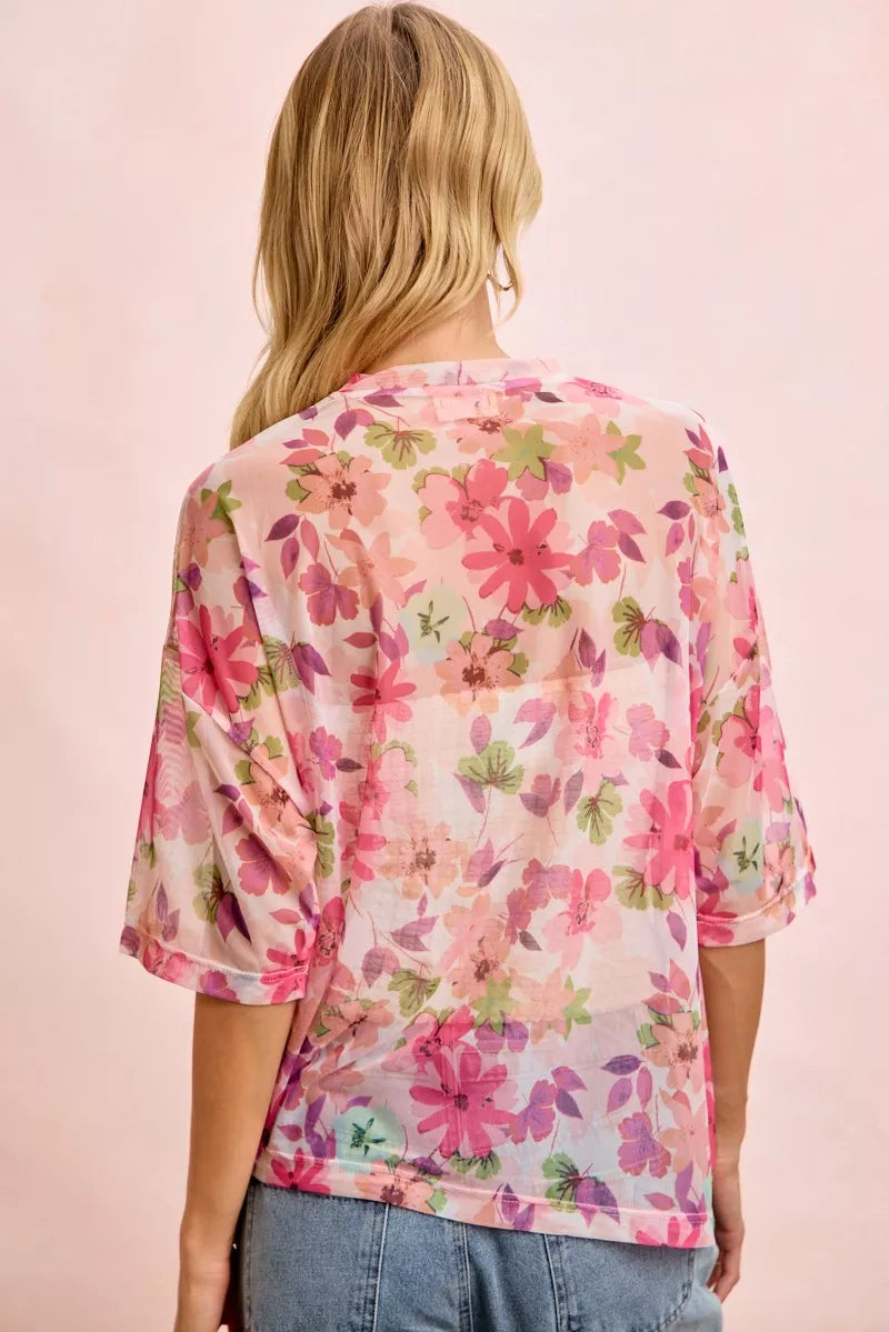 Spring Fling Mesh Top