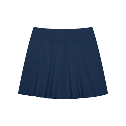 Women's A-Line Contrast Panel Slit Mini Skort