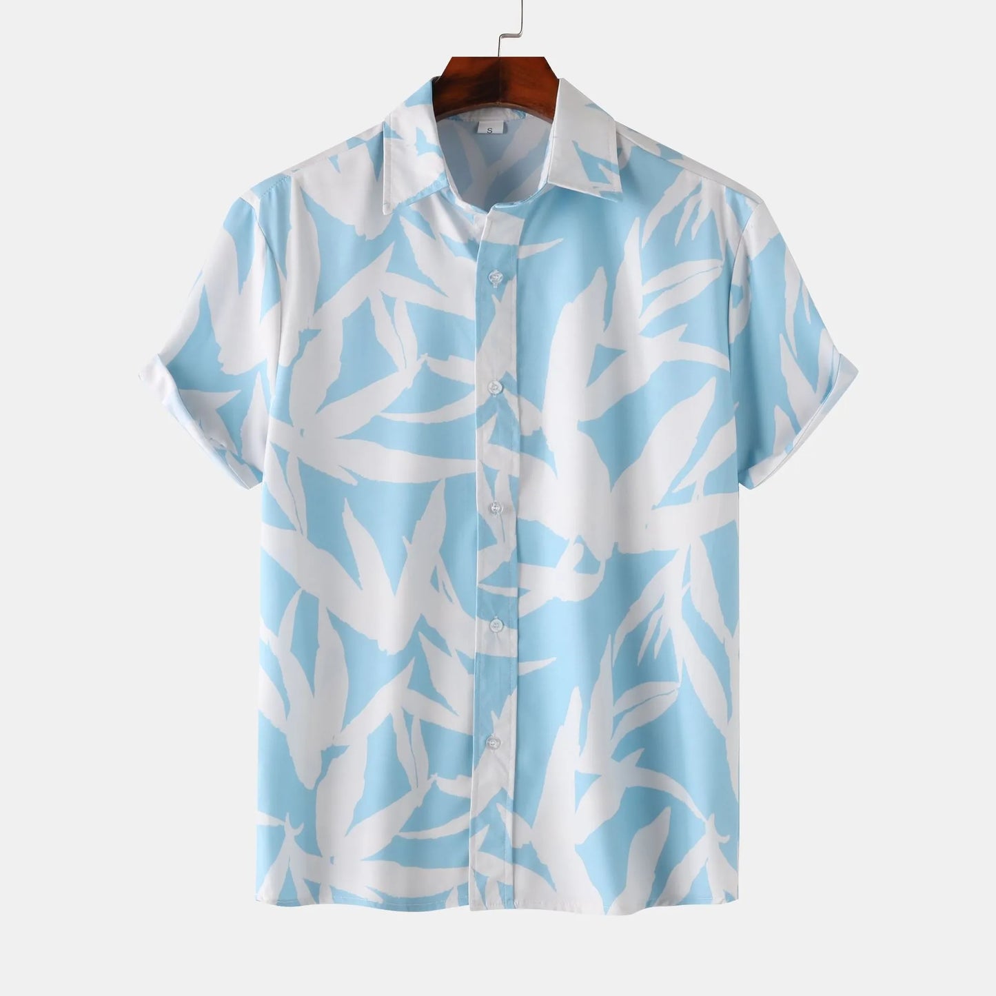 Blue Tropic Short Sleeve Buttoned Shirt