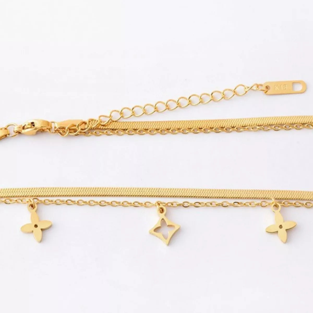 Double Layered Charm Necklace