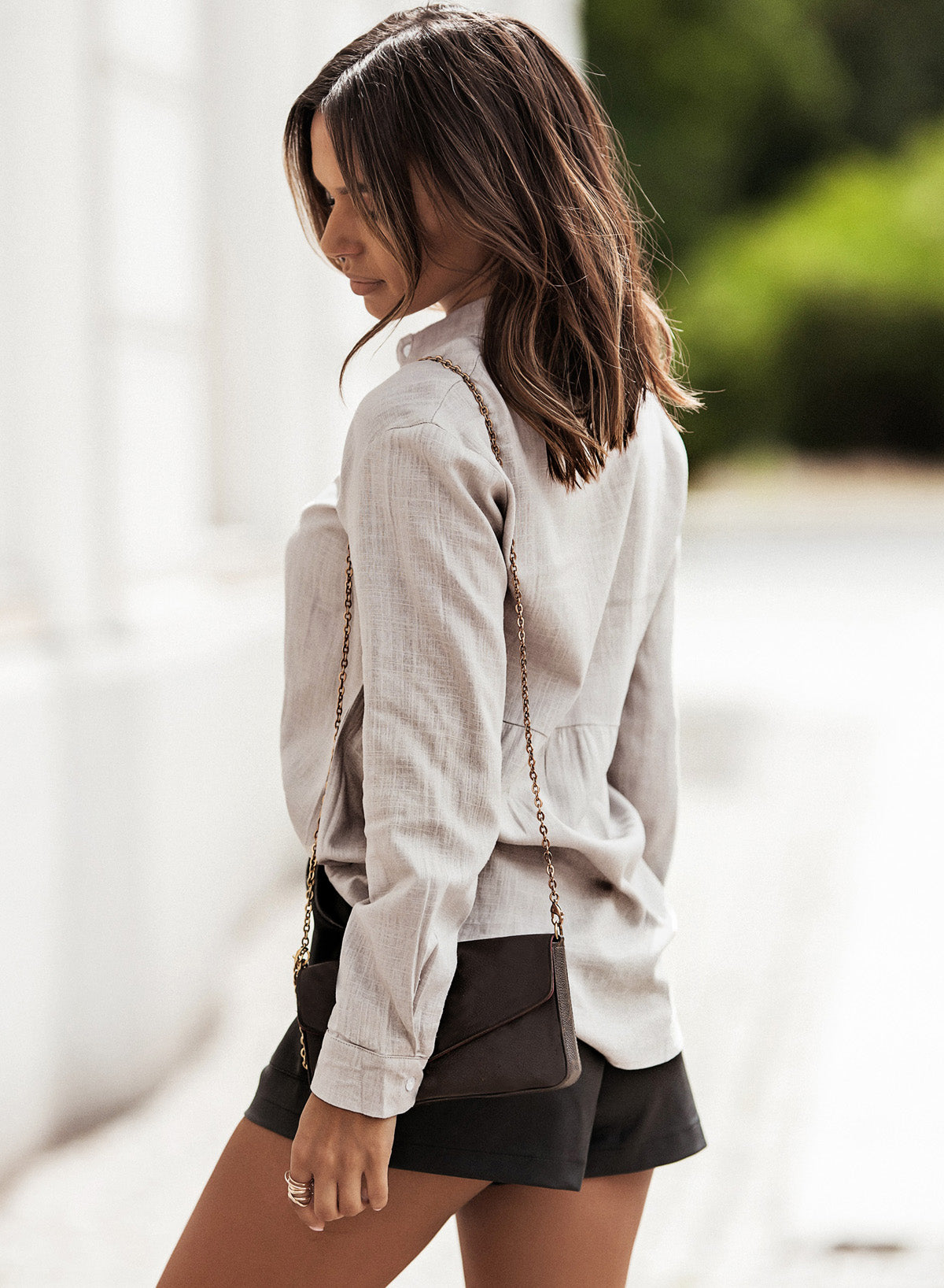 Women's Textured Button Front Shirt
