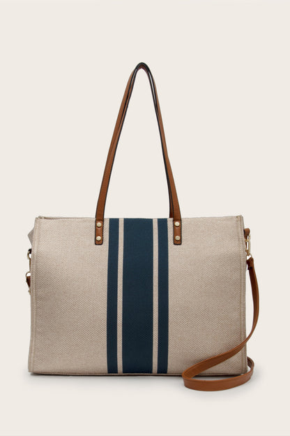 Striped Tote Bag - Front View
