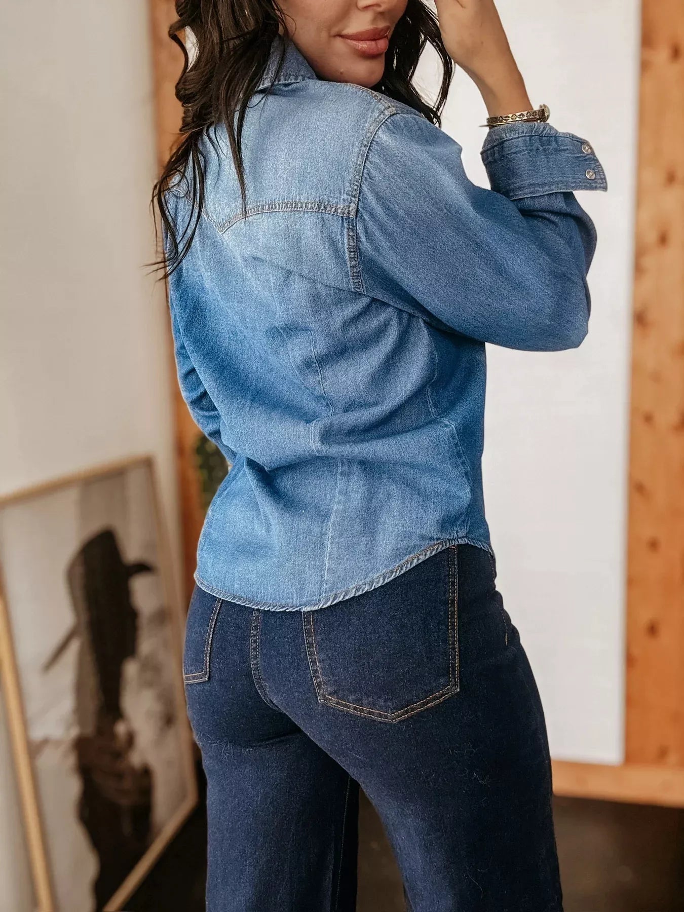 Button Down Denim Shirt