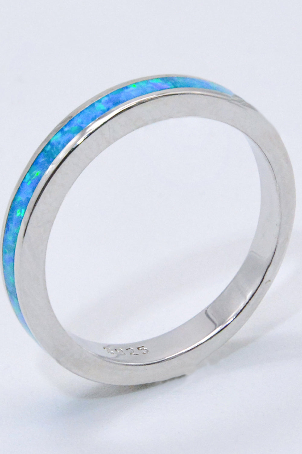 Sterling Silver Sky Blue Opal Ring