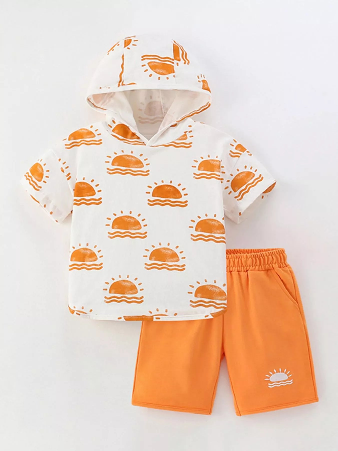 Sunny Hoodie & Shorts Set - Front View