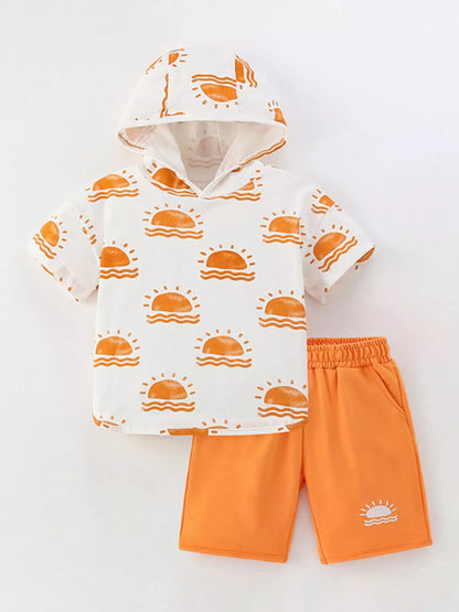 Sunny Hoodie & Shorts Set - Front View