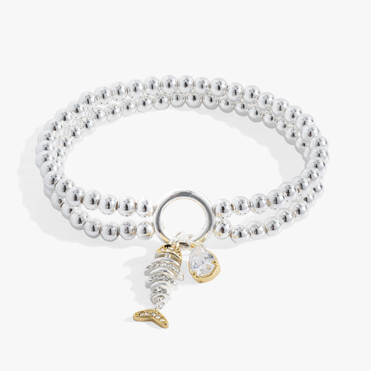 Fishbone Double Stretch Bracelet - Alex and Ani