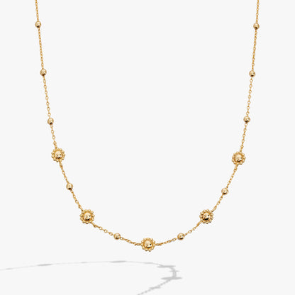 Floret Chain Necklace - Alex and Ani - Front View